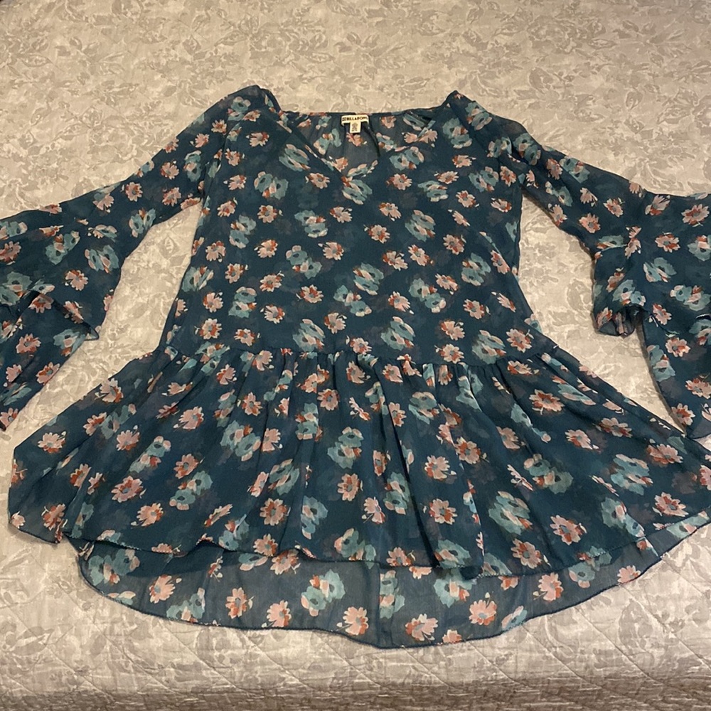 Billabong Floral Flowy Dress Women’s XS